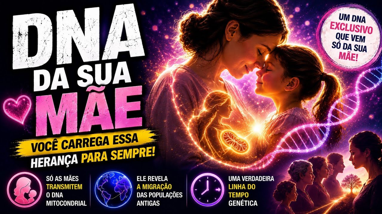 DNA Só da Mãe? O Segredo do DNA Mitocondrial e Nossas Ancestrais!
