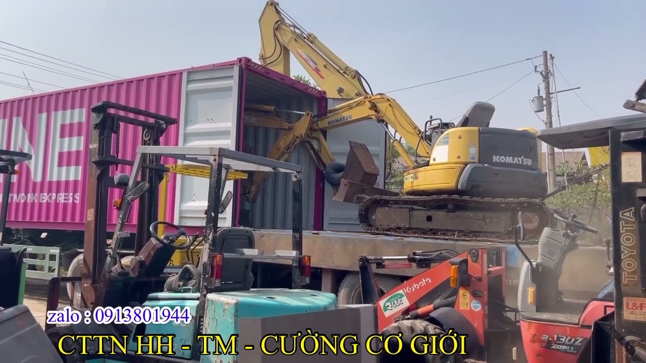 Rút Container Xe Nâng, Máy Xúc nhập từ Nhật | Cường Cơ Giới