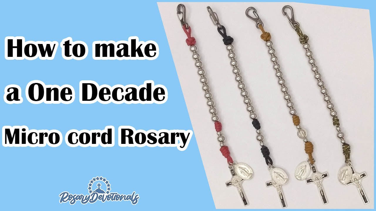 How to make a One Decade Micro Cord Rosary