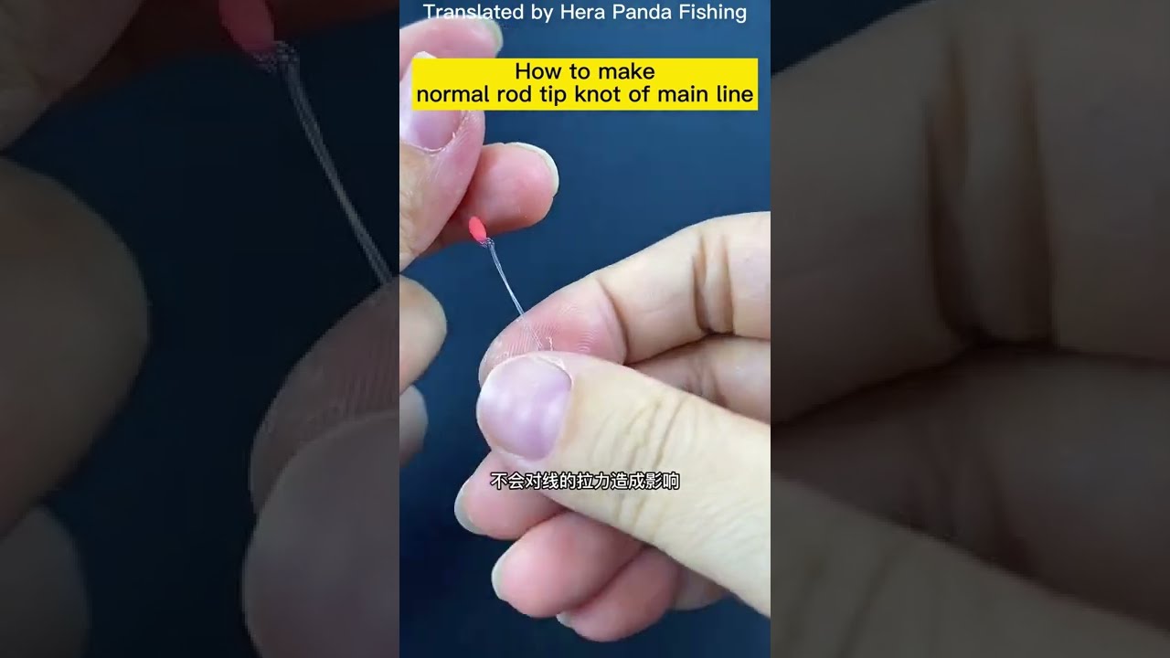 How to make a normal rod tip knot of herabuna main line?