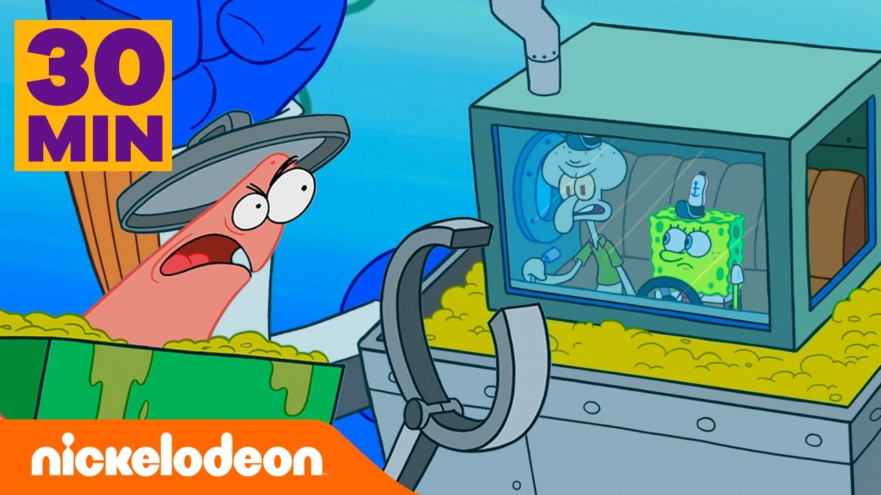 Bob Esponja | 40 minutos das melhores lutas de rob&ocirc;s de Bob Esponja! | Nickelodeon em Portugu&ecirc;s