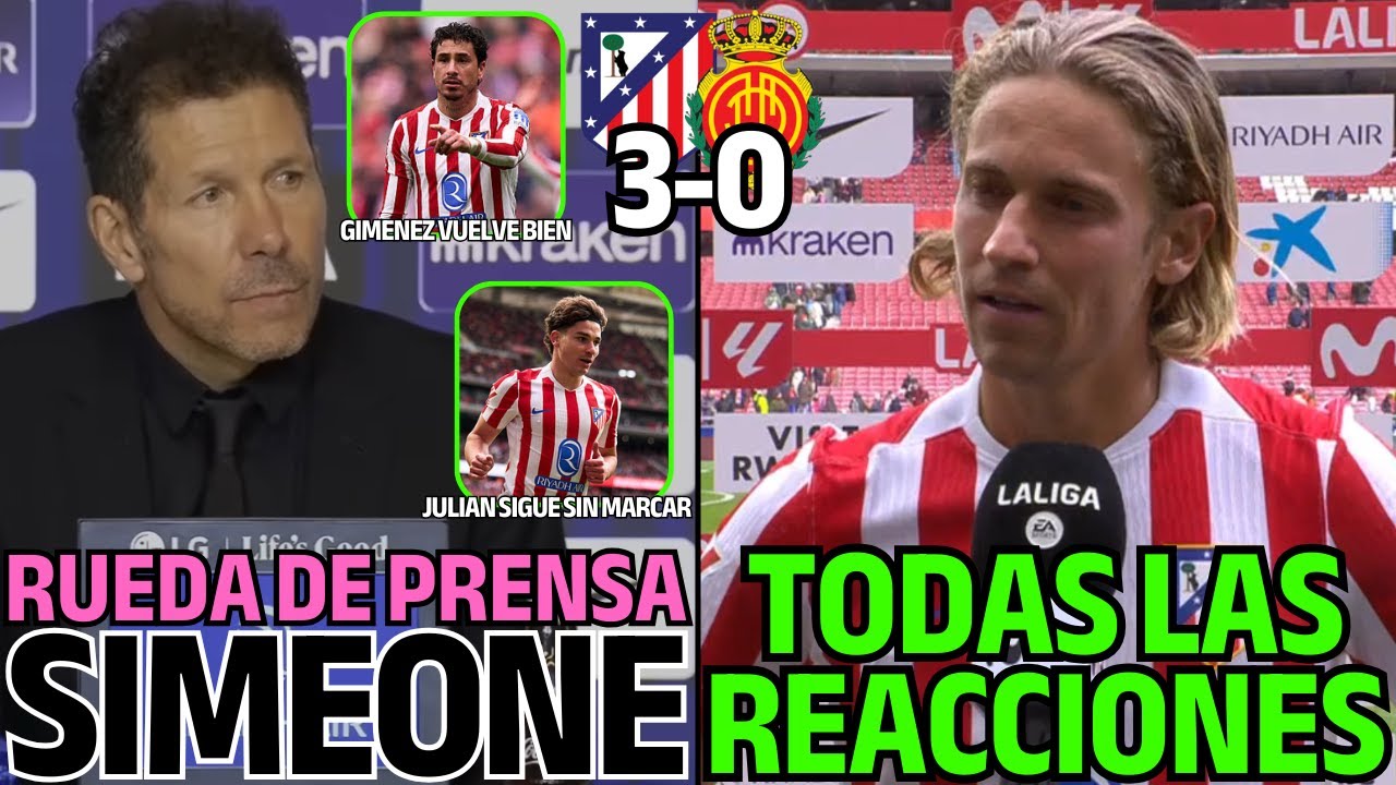 SIMEONE EXPLOTA CON EL MERCADO DE FICHAJES EN RUEDA DE PRENSA + TODAS LAS REACCIONES A LA VICTORIA
