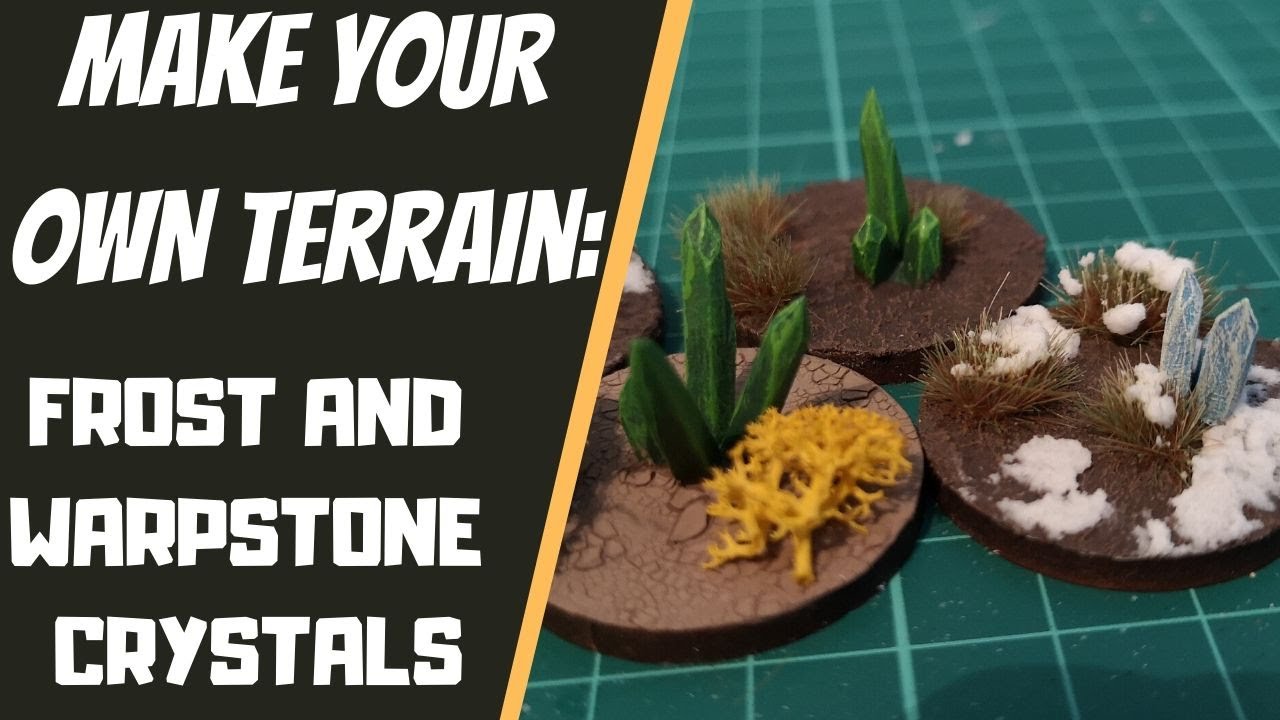Make Your Own Terrain: Frost and Warpstone Crystals   (for D&D and Warhammer)