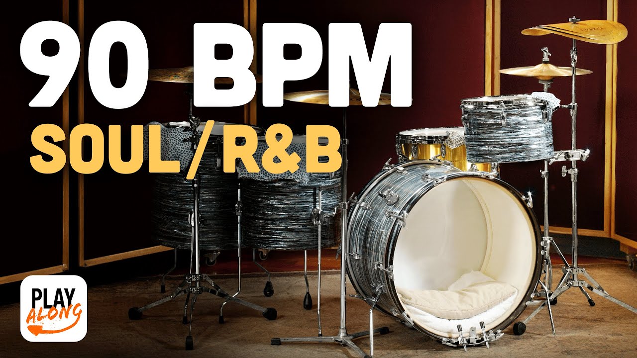 90BPM Soul, R&B Drum Backing Track #3