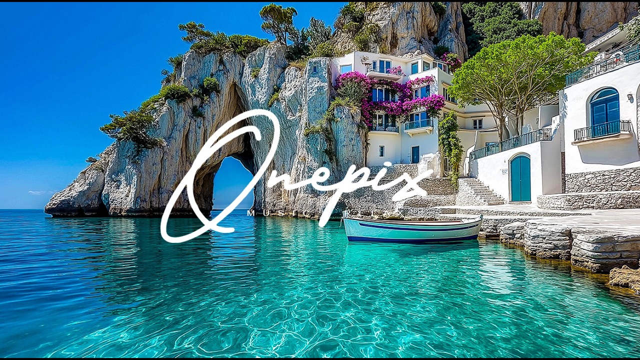 🇮🇹 Amalfi Coast Escape | Relaxing Italian Music & Beautiful Capri Coastal Views