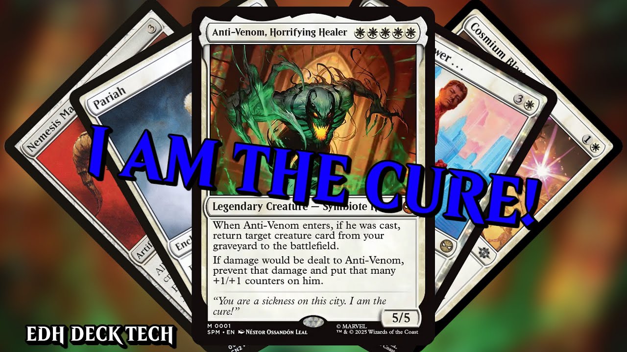 Anti-Venom, Horrifying Healer Commander Deck | MTG EDH Deck Tech (SPM/Spiderman) | I AM THE CURE!