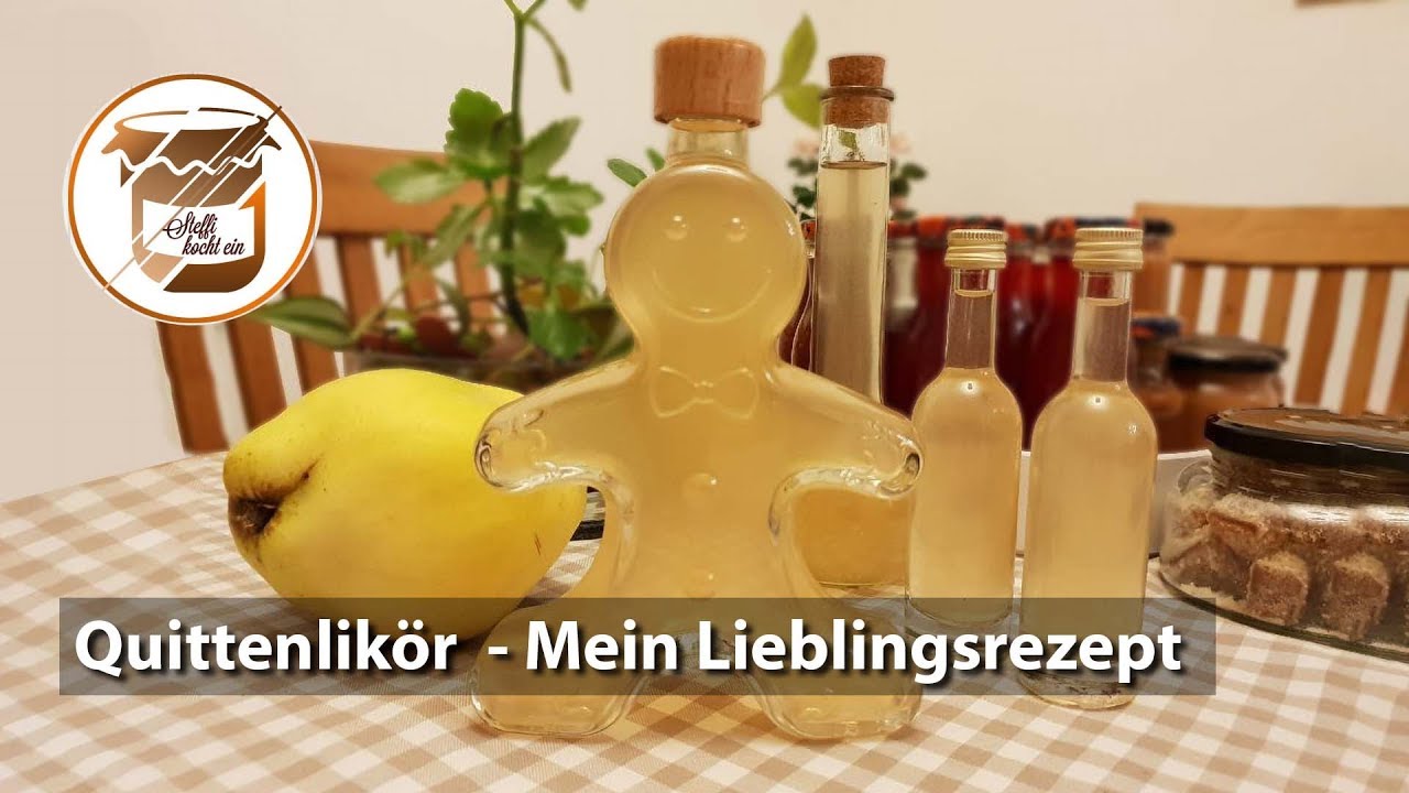 Quittenlikör selber machen