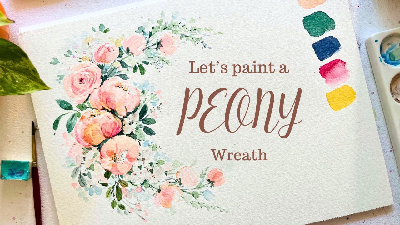 Peony floral wreath tutorial (Mothers Day special)