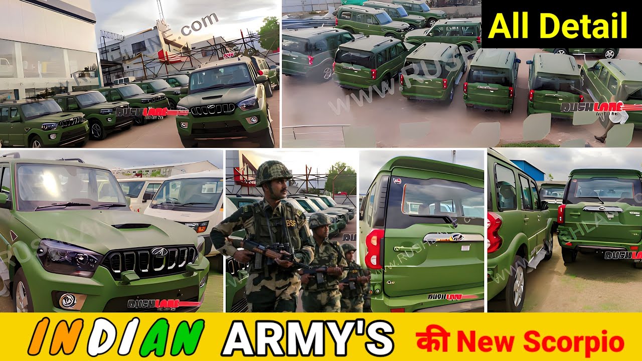 Mahindra Scorpio Indian Army 🇮🇳 Edition, 4X4 Scorpio, 2.2L More Powerful Engine Indian Army Scorpio