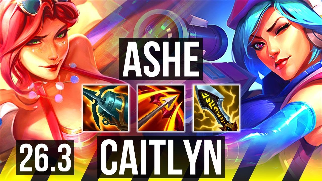 ASHE & Seraphine vs CAITLYN & Braum (ADC) | 66K damage, Good KDA: 21/4/25 | NA Master | 26.3