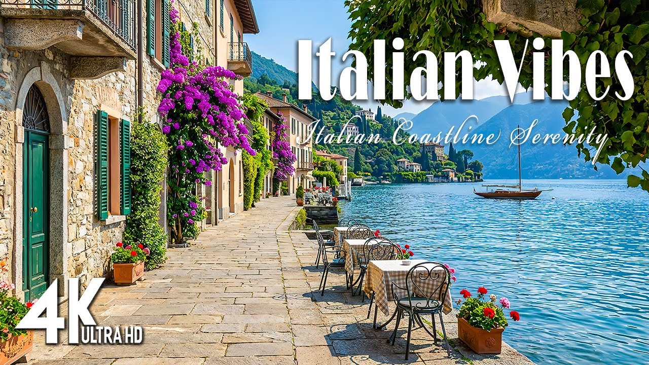 Chill Mediterranean Music & Italian Vibes 🏡🌊 Serenity in Italy & Mediterranean Coast Views