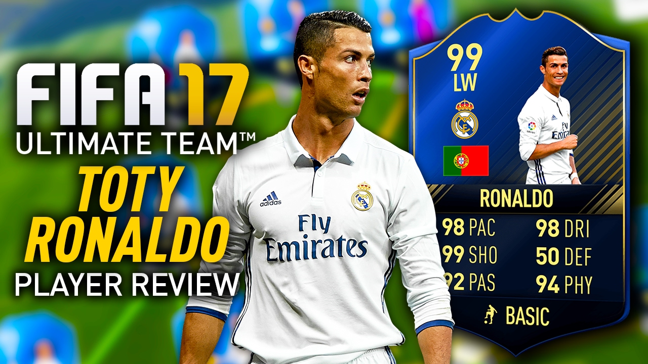 FIFA 17 TEAM OF THE YEAR RONALDO (99) *TOTY* PLAYER REVIEW! FIFA 17 ULTIMATE TEAM!