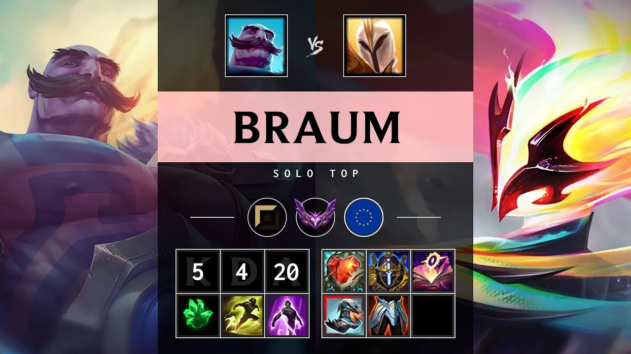 Braum Top vs Kayle - EUW Master Patch 25.20