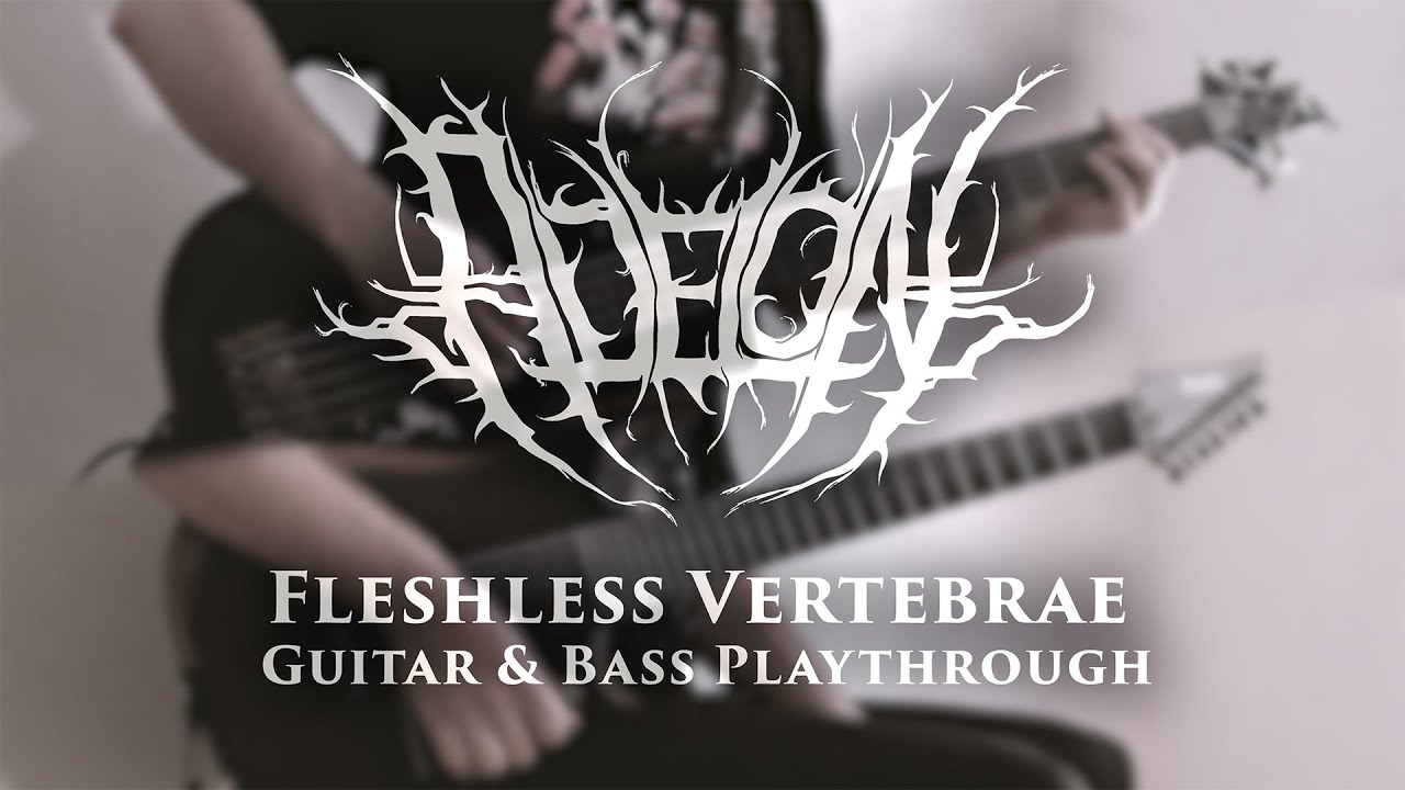 Adelon - Fleshless Vertebrae - One Take Guitar & Bass Playthrough