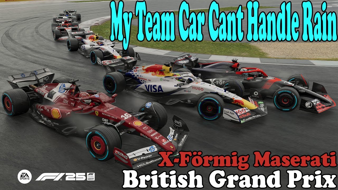 The My Team Car Cannot Handle Rain   X Formig Maserati F1 25 My Team Full Half Race at Silverstone