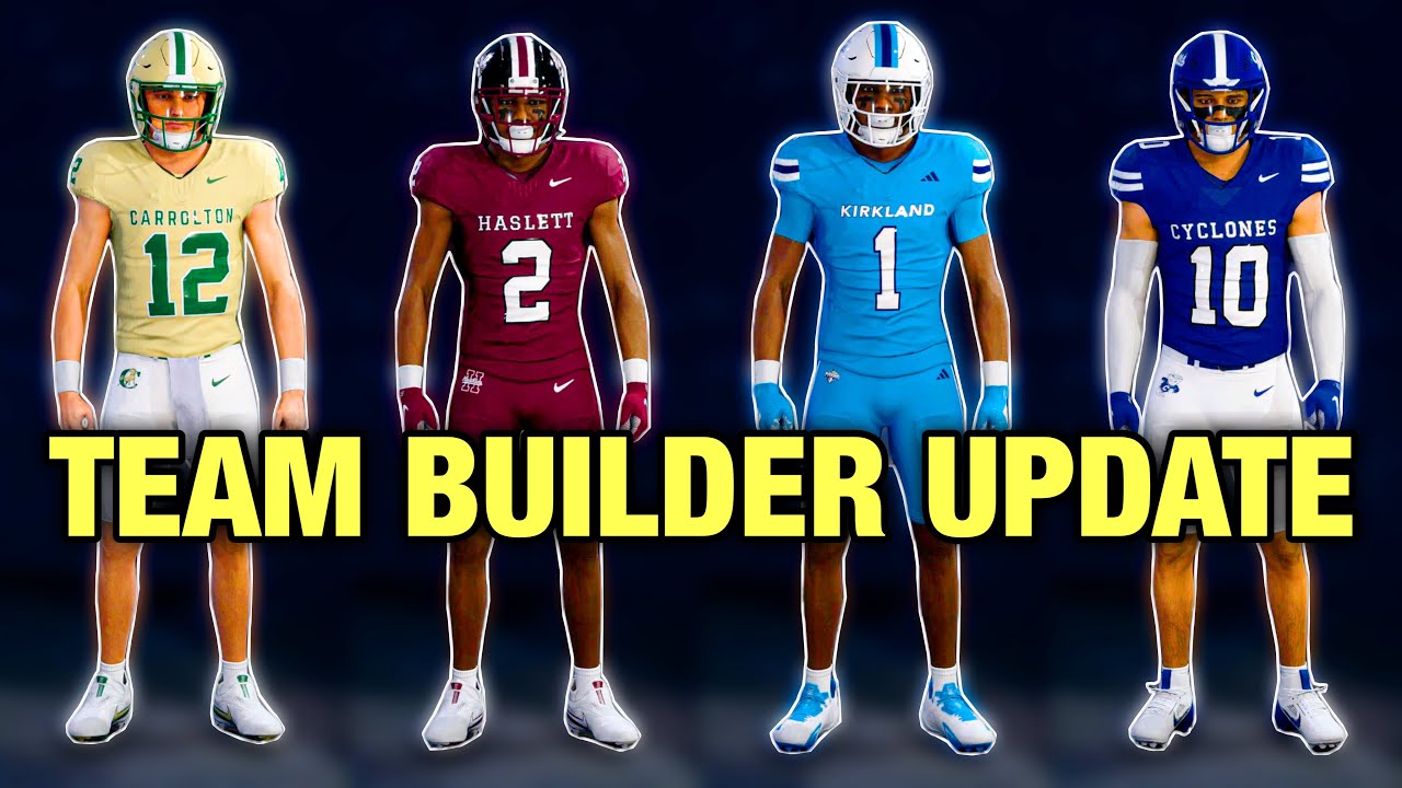 *НОВОЕ* Обновление для My Team Builder Schools 2.0 (College Football 26)