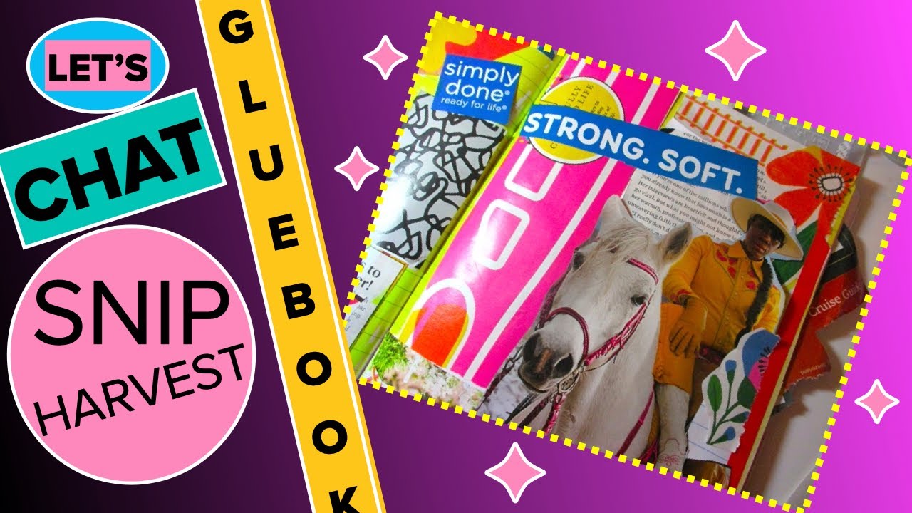 Let's GLUE BOOK & HARVEST FREESTYLE⭐Beginner Friendly with TIPS⭐ composition notebook#gluebook Aug25