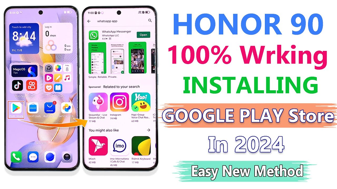 How To Install Google Play Store On Honor 90✅ Install Play Store In Chinese Honor 90✅ Play Store✅