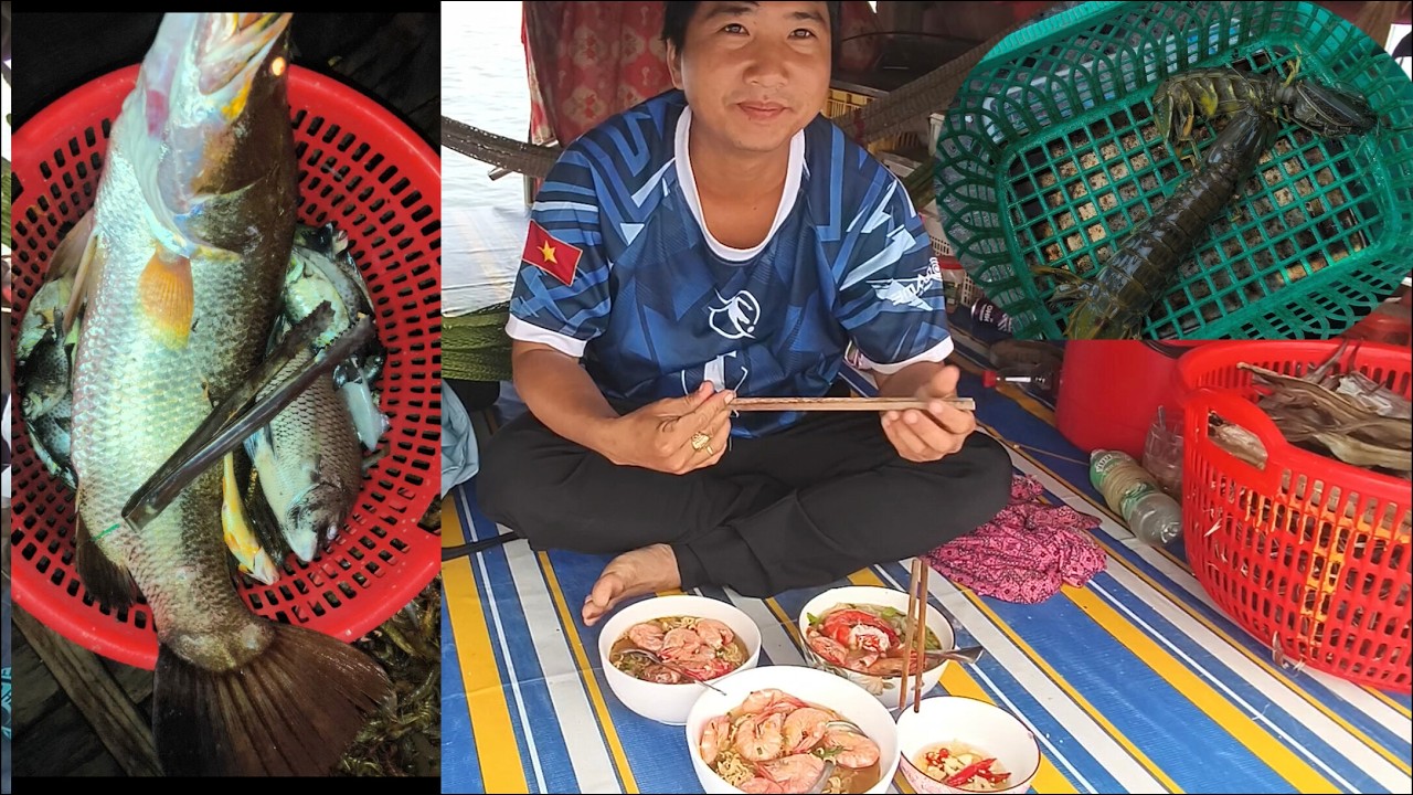 Đống đáy ngày cuối tuần ,trúng mánh cá chẻm khủng ,tôm tích ,nghề kiếm tiền triệu là đây