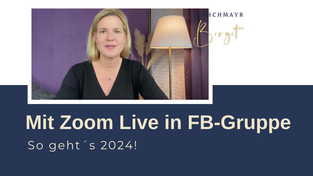 Zoom Meeting live in Facebook Gruppen - so geht´s ab April 2024!