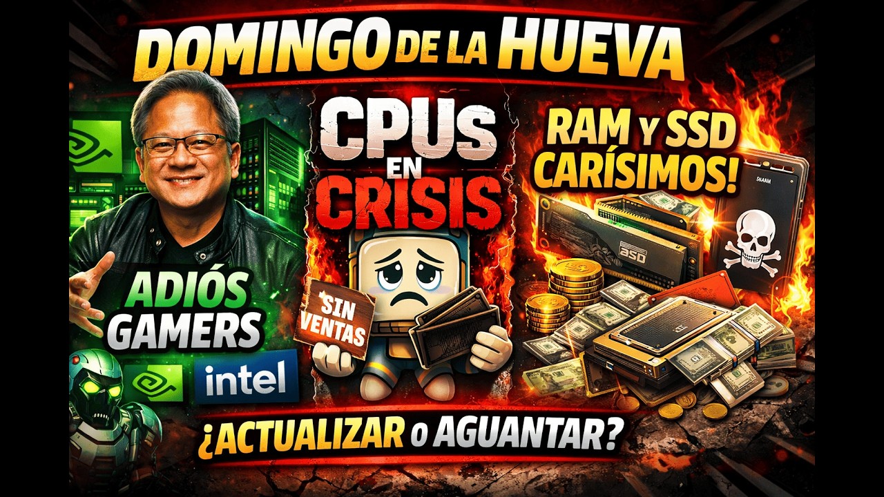 Noticias PC: NVIDIA Prioriza IA, Caen Ventas de Procesadores y Suben RAM y SSD | Domingo de la Hueva