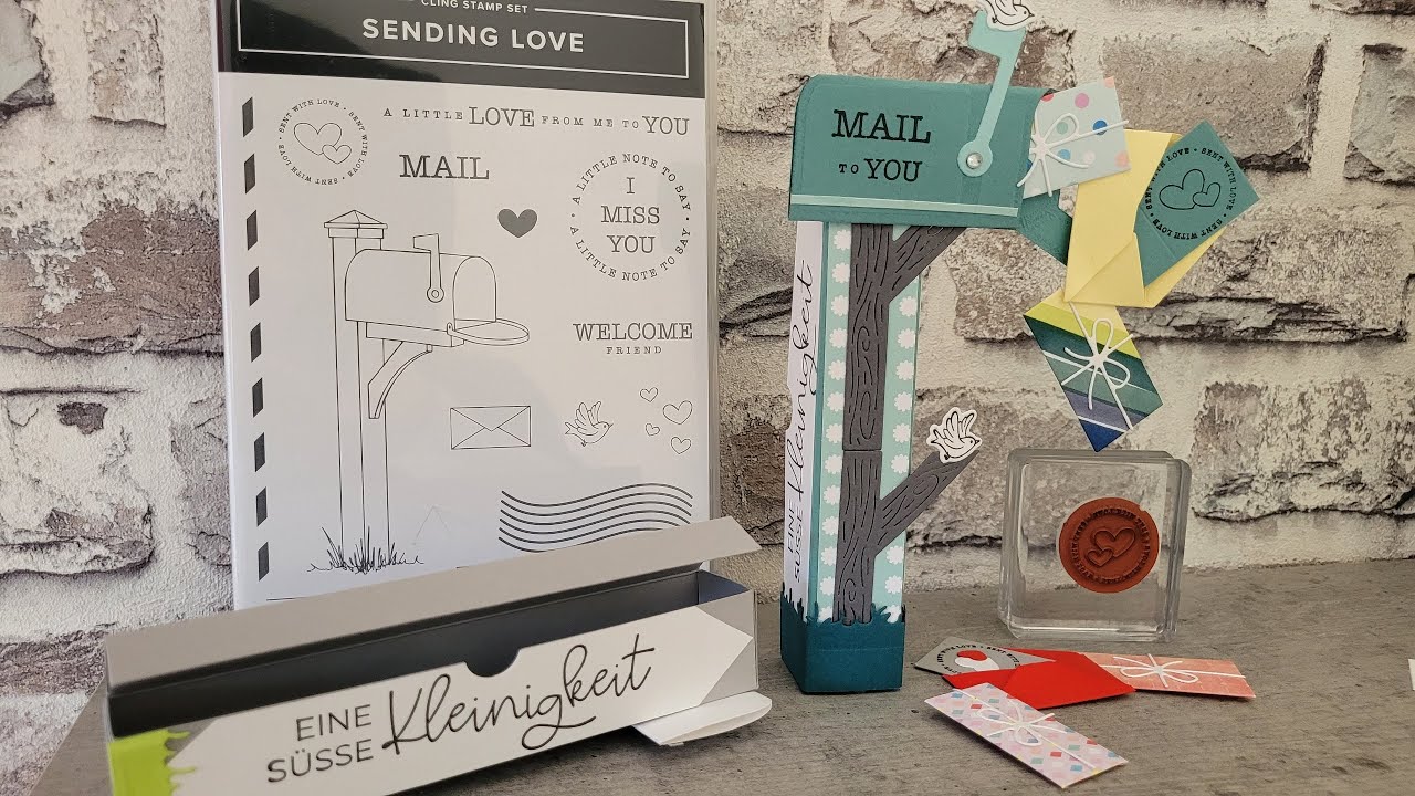 Schokiverpackung mit Briefkasten und Stampin'UP!