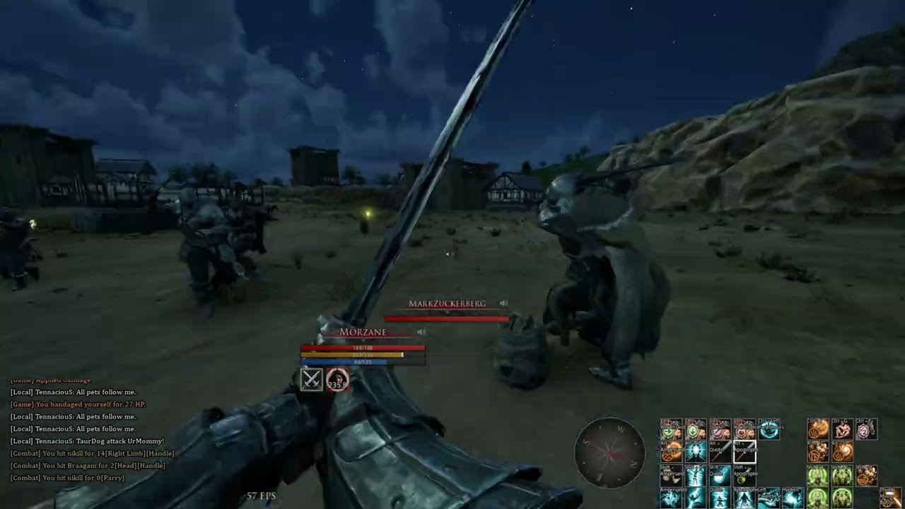Mortal Online 2 - CrimsonBeast trying to build a house