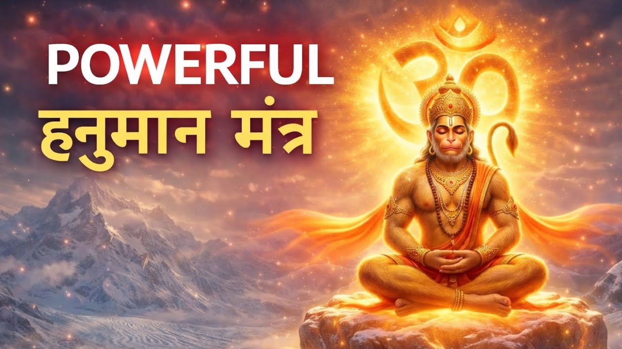 🚩हनुमान मन्त्र | अधूरा ना छोड़ें | Peaceful Version 🌸✨ #HanumanMantra #hanuman #shorts #trending
