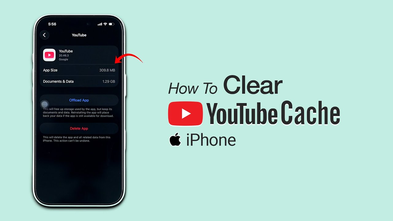 Как очистить кэш YouTube на iPhone?