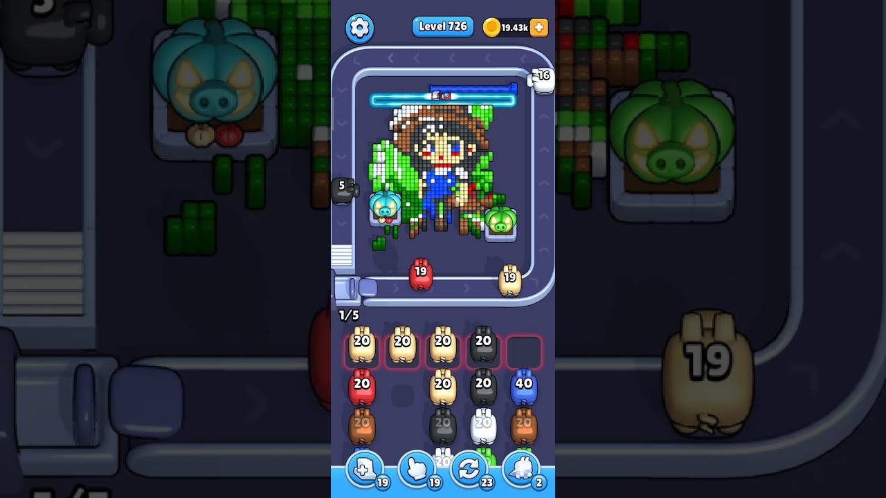 Pixel Flow — level 726
