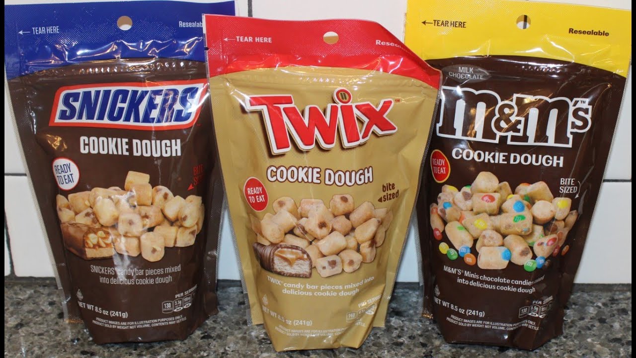 Snickers Cookie Dough, Twix Cookie Dough and M&M’s Cookie Dough Review