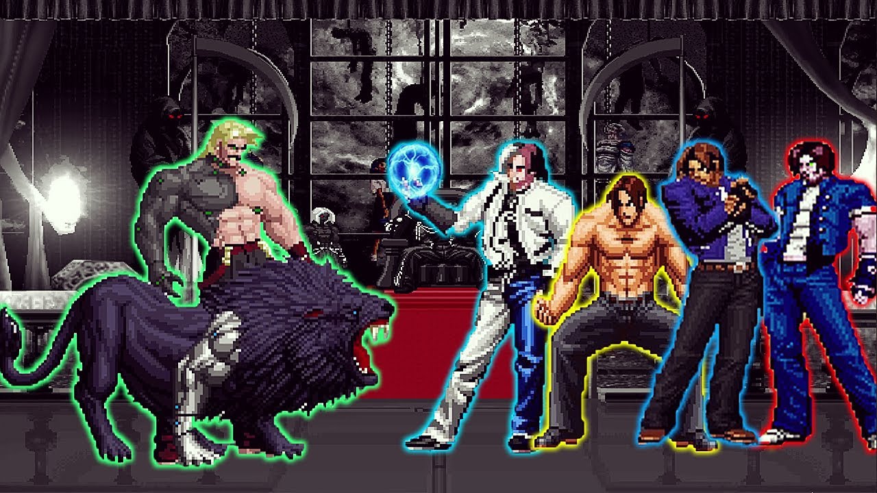 [KOF Mugen] Hunter Rugal Vs Kyo Kusanagi Team
