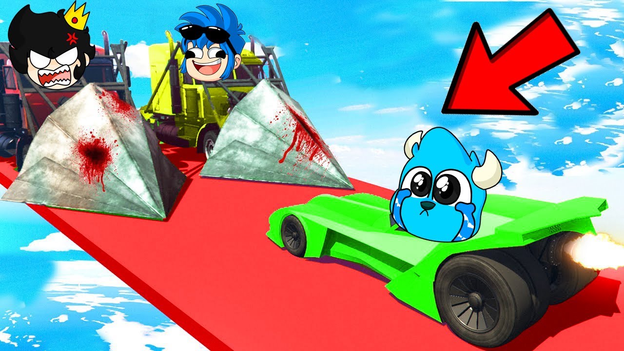 GTA 5 CARA A CARA NADIE SOBREVIVE A LOS CAMIONES PINCHOS! 🚗😱 Los COMPAS TIMBAVK TROLLINO y MONDONGO