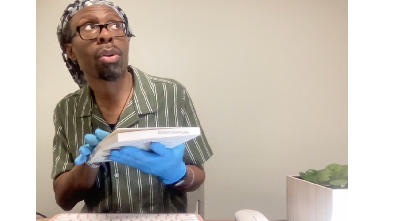 Library Book Inspection and Checkout ASMR