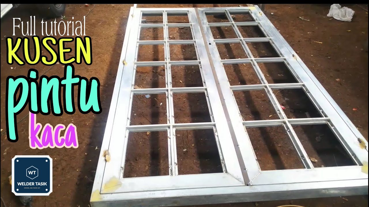 Cara membuat kusen hollow galvanis dan pintu kaca minimalis/ BONUS PEMASANGAN KACA