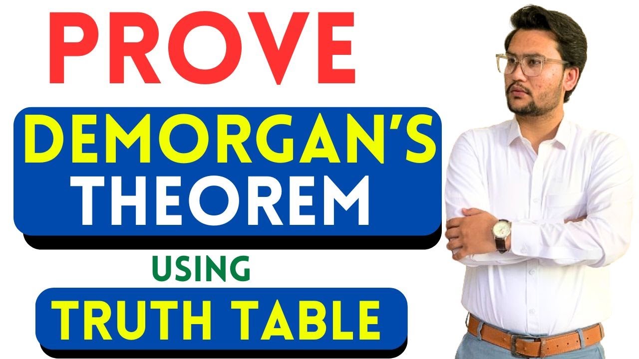 Prove De Morgan’s Theorem Using Truth Table | Boolean Algebra Simplified | Telemath