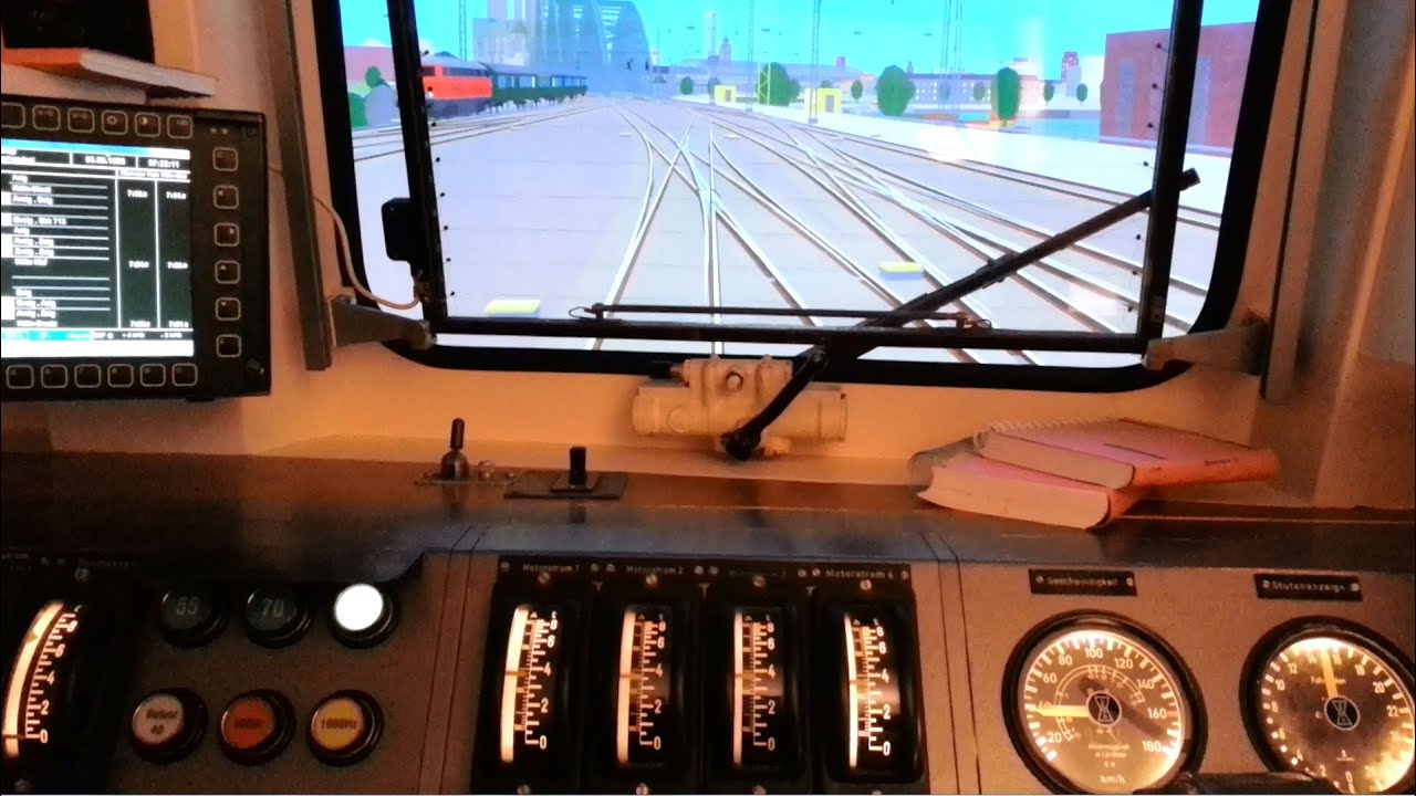 Mit Baureihe 110 Führerstand Simulator von Köln-Deutz nach Koblenz (Zusi 2)