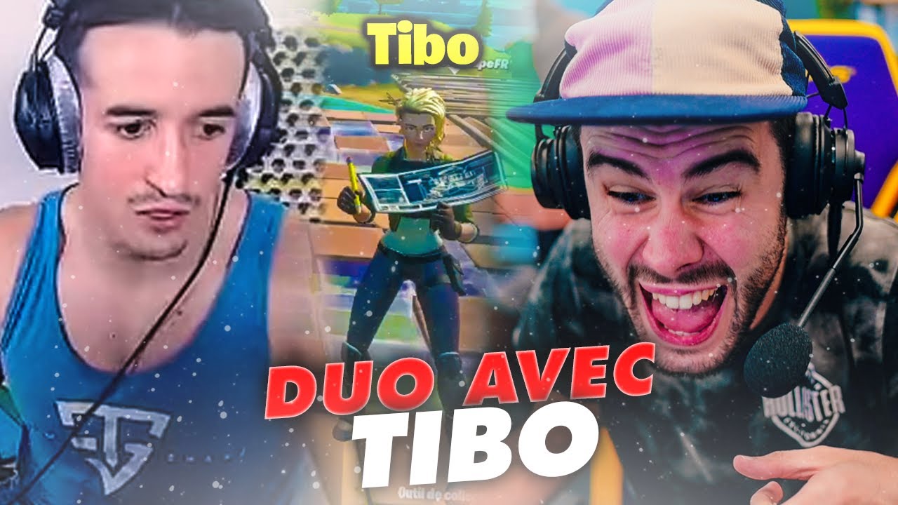 MA PREMIERE GAME FORTNITE AVEC TIBOINSHAPE (il est pas fort)