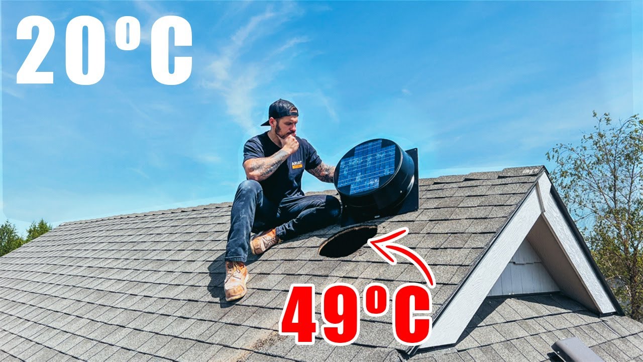 Instalando Un Ventilador De Ático Para Refrescar La Casa