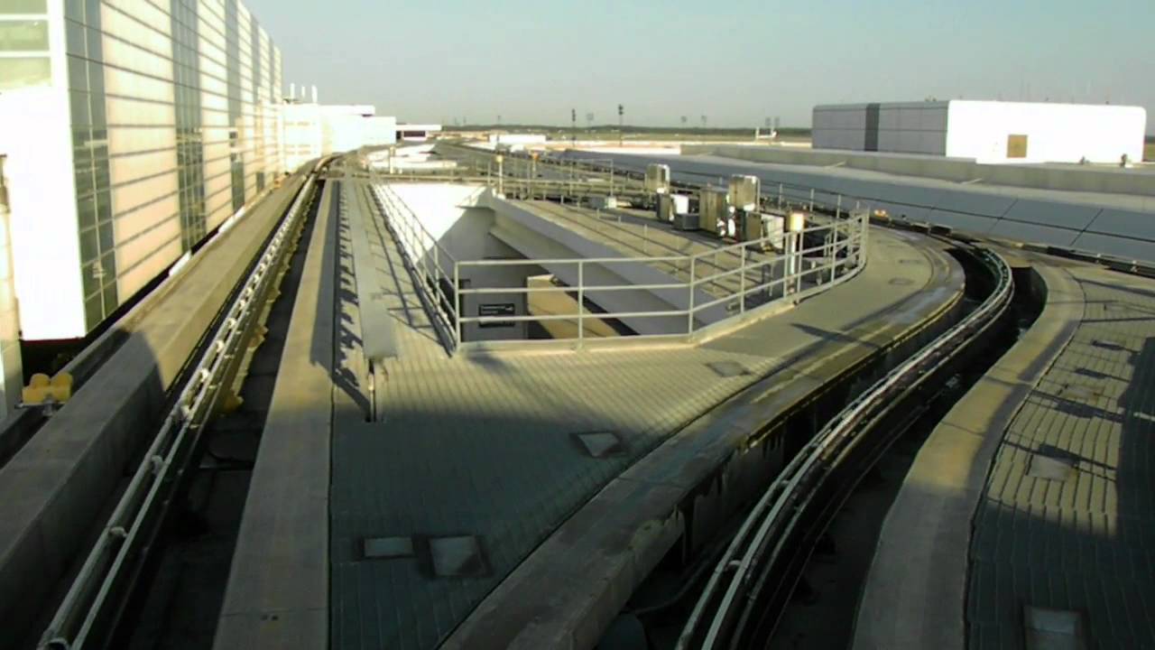 HD IAH TerminaLink FULL Tour Houston Intercontinental Airport Train People Mover Continental