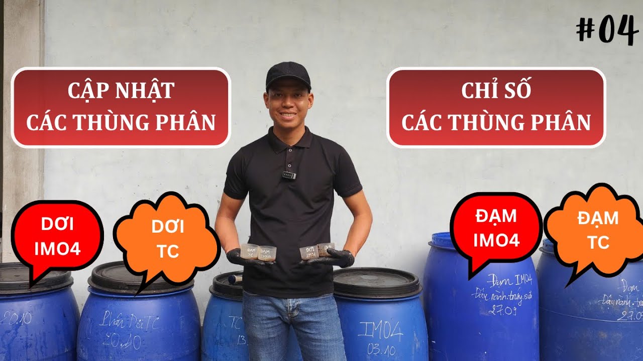 Cập nhật các thùng phân hữu cơ hiện tại của Nông Dân Nửa Mùa.