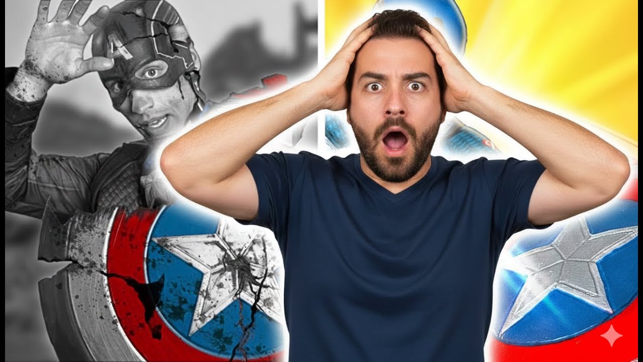 Do Lixo ao Luxo - Restauração Fantástica da Máscara e Escudo do Capitão América!