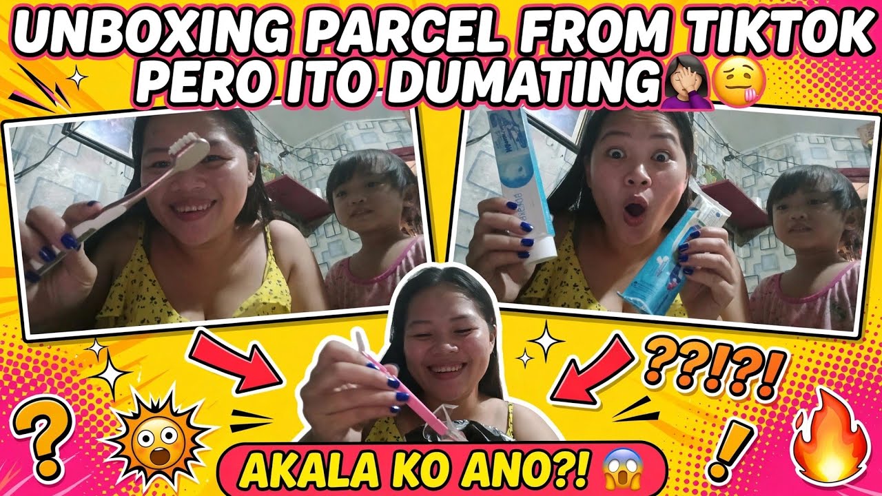 UNBOXING PARCEL FROM TIKTOK PERO ITO DUMATING🤦‍♀️🥴  #unboxingparcel #tiktokshope #fyp #parcel 
