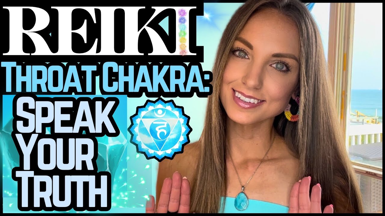 Reiki For The Throat Chakra (Unblock, Balance, Activate) | Energy Healing / ASMR