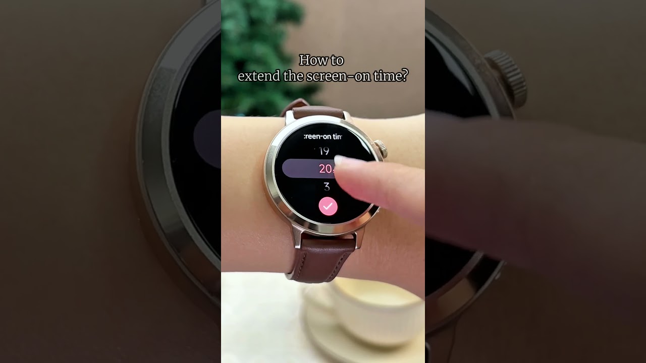 How to Set the Screen-On Time for Your FANY Luna Smartwatch? #smartwatch #FANYLuna