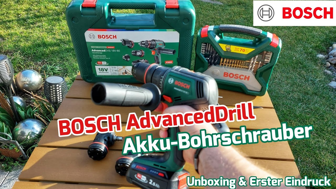 TOP Akku-Bohrschrauber BOSCH AdvancedDrill 18V-80 [Unboxing & Erster Eindruck]