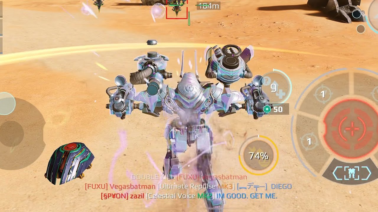 Steel Teth, Neon Kaji, UE Arthur vs. the matchmaking | War Robots gameplay