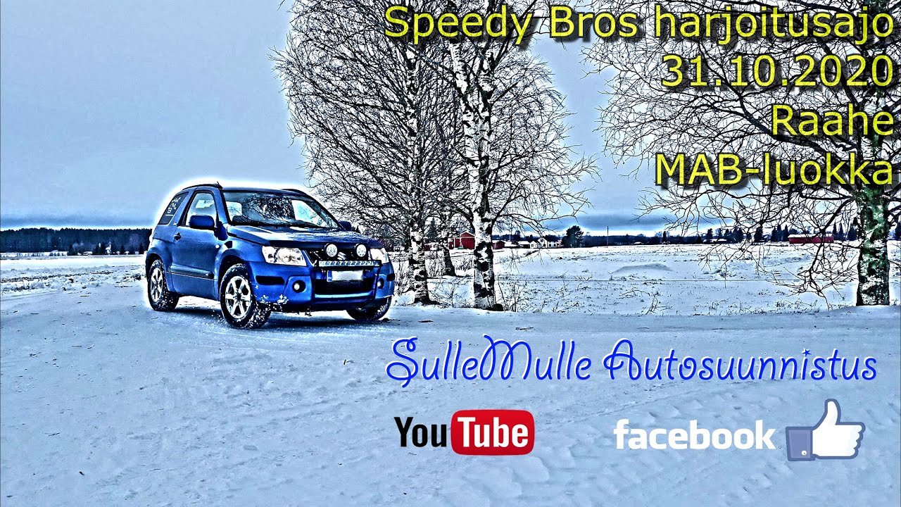 Autosuunnistus - Speedy Bros harjoitusajo Raahessa 31.10.2020