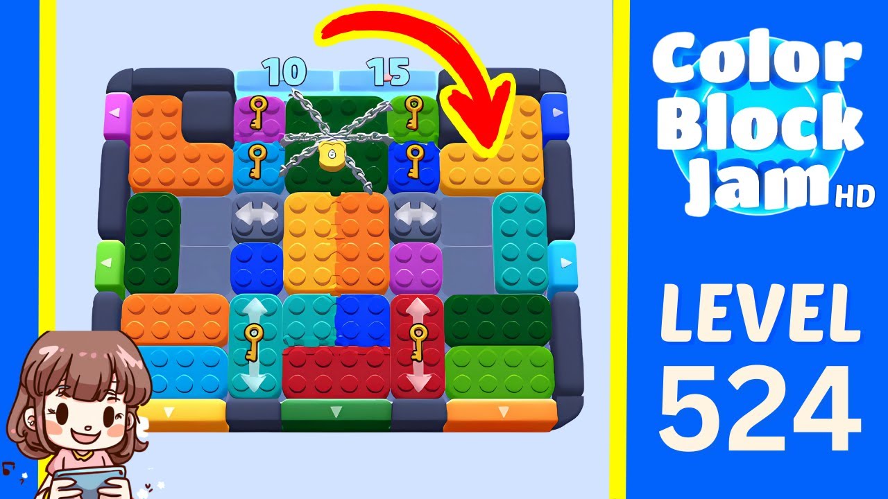 Color Block Jam Level 524 Solution Walkthrough