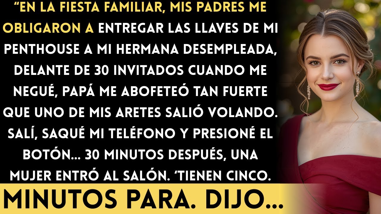 Mis padres me obligaron a darle mi penthouse a mi hermana. Cuando me negué —mi papá me abofeteó…